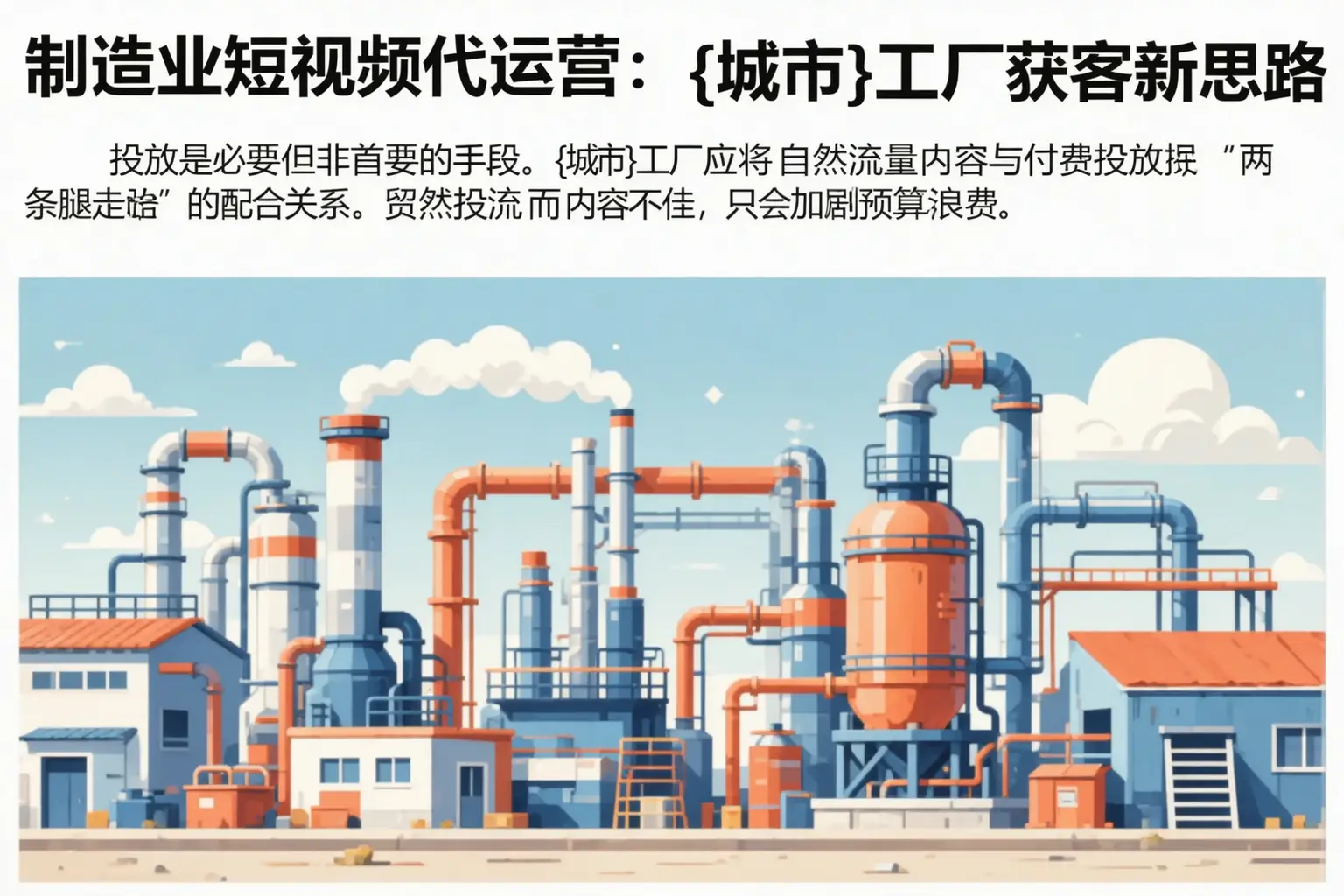 制造业短视频代运营:孟州工厂获客新思路